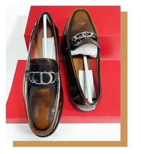 Mocasines de Hombre para Verano y Otoño, Estilo Británico, Zapatos de Cuero Vacuno, Diseño de Cubierta Suave, Casuales, Transpirables, Impermeables, Antideslizantes, con Aumento de Altura - Product Image 5