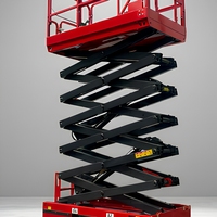 Plateformes de travail certifiées CE, mini-élévateur 14m, élévateur à ciseaux mobile à batterie pour travaux en hauteur sur chantier
