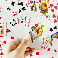 Cartes de jeu de casino de haute qualité à noyau noir, cartes à jouer personnalisées Papier et plastique disponibles
