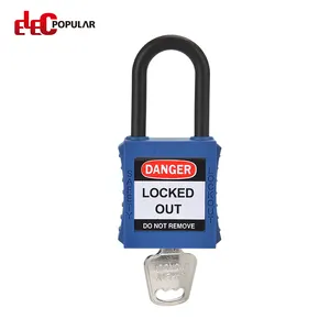 Elecpopular OEM Service High Security 38mm isolamento grillo Pad Lock con chiave uguale lucchetti blocco isolante