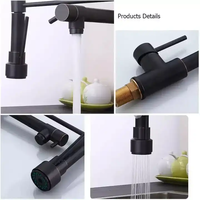 Robinet de cuisine monocommande extractible avec douchette, en acier inoxydable 304, mitigeur de cuisine
