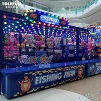 Tolefun CE Jeux de stand 4-en-1 pour intérieur/extérieur, personnalisables, pour foire, avec pistolet à eau, idées de jeux de carnaval pour parcs à thème, en métal durable