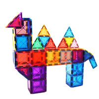 32 Piezas de Bloques Magnéticos STEM para Niños Pequeños, Juguete de Construcción Creativa con Formas DIY