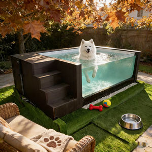 swim pool fiber pool spa outdoor fiberglass dog swimming pool above ground fiberglass pool built-in pool - Product Image 2