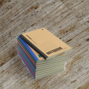 Bloc-notes de bureau simple à lignes horizontales B5, couverture souple en kraft, journal scolaire pour étudiants, cahier d'exercices A5 épais pour usage scolaire - Product Image 3