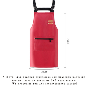 Tablier <span class=keywords><strong>de</strong></span> <span class=keywords><strong>cuisine</strong></span> léger en cuir PU réglable et anti-graisse avec grande poche Tablier <span class=keywords><strong>de</strong></span> chef <span class=keywords><strong>de</strong></span> nettoyage pour femmes en stock - Product Image 4