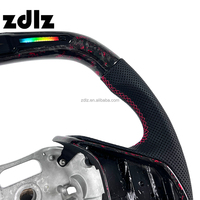 Volant en fibre de carbone forgé avec affichage LED personnalisé pour Chevrolet Corvette C8 Z06 ZR1, accessoires intérieurs de voiture