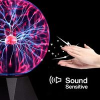 Mainan sensorik rgb warna mengubah sentuhan ajaib bola plasma 10 inci lampu bola plasma