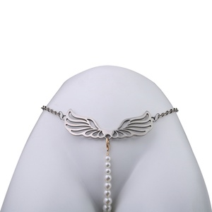 Cadena de cintura metálica FISTSX con cadena de perlas, tanga sexy, lencería metálica, juego BDSM, lencería erótica para mujer - Product Image 5