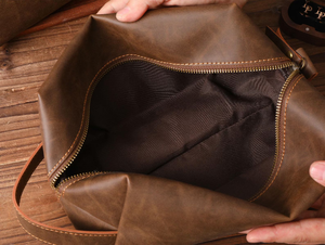Custom Name PU Leather Men <b>Travel</b> Toiletry Bag, Zipper Cosmetic Storage Groomsman <b>Gift</b> - Product Image 5
