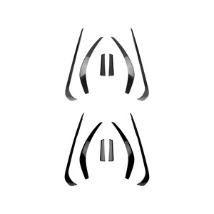 Mercedes-Benz CLA C117 2013-2015 AMG Line Front Windshield Decals ABS Piano Black Carbon Fiber Texture Car Window Weather - Product Image 5