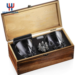 2022วิสกี้หินชุดของขวัญ2แพ็คที่กำหนดเอง10ออนซ์วิสกี้ชุดแว่นตาที่มี6สแตนเลสกระสุนหนาว - Product Image 1