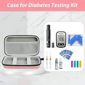 Étui <span class=keywords><strong>de</strong></span> voyage pour fournitures diabétiques, pour kit <span class=keywords><strong>de</strong></span> surveillance <span class=keywords><strong>de</strong></span> la <span class=keywords><strong>glycémie</strong></span> avec lecteur, bandelettes <span class=keywords><strong>de</strong></span> test <span class=keywords><strong>de</strong></span> <span class=keywords><strong>glycémie</strong></span>, dispositif <span class=keywords><strong>de</strong></span> ponction, lingettes alcoolisées - Product Image 2