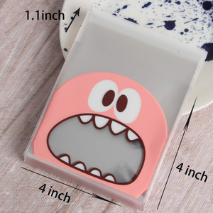 Sacs à biscuits <span class=keywords><strong>Monster</strong></span> Sacs à friandises en cellophane auto-adhésifs OPP pour boulangerie, biscuits, chocolats, snacks - Product Image 5