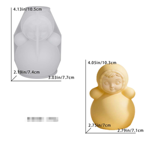M0447 Molde de Silicona <span class=keywords><strong>para</strong></span> Hacer <span class=keywords><strong>Velas</strong></span> con Forma de Orejas de Gato - Product Image 4