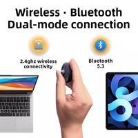 Mouse Trackball Cincin Jari Nirkabel Bluetooth 2.4G untuk Video Pendek/Pidato PPT/Layar Tampilan Dalam Kendaraan