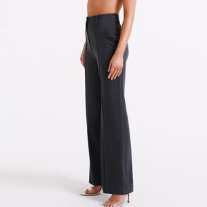 กางเกงขายส่งสำหรับผู้หญิง เอวสูง ทรงตรง ผ้าระบายอากาศ เป็นมิตรกับสิ่งแวดล้อม ดีไซน์เรียบหรู ขายาว - Product Image 4