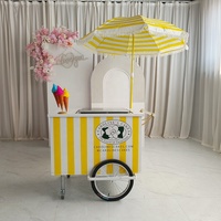 Chariot à bonbons personnalisé, congélateur mobile, chariot à glaces pour les décorations de mariage et d'anniversaire