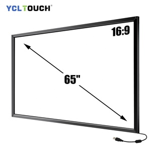 Suitable YCL TOUCH Factory Direct Sales Touch Screen Overlay Kit 65 <b>Inch</b> Plug and Play Aluminum Ir Touch Frame - Product Image 1