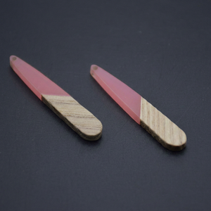 Handmade Resin & Wood Islamic <b>Drop</b> Earrings Elegant Modern Fashion Accessories for Women - Product Image 1