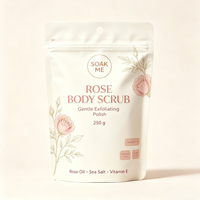 Sachet Doypack de Luxe Écologique Personnalisable avec Logo, Résistant à l'Humidité, Refermable, Thermoscellable, Qualité Alimentaire, pour Sels de Bain