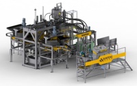 Machine entièrement automatique pour la fabrication de carreaux de terrazzo 1200x600 Machine de fabrication de moules pour carreaux de terrazzo Machine de fabrication et de polissage de carreaux de terrazzo