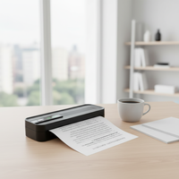 Imprimante thermique A4 compacte et légère LIZE rechargeable avec garantie d'un an - Design mini pour la maison, le bureau et les voyages - En stock