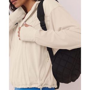 Veste athlétique légère pour femme FOXA, coupe ample, poches zippées, respirante, vêtements de course et de gym - Product Image 6