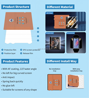 Film hydrogel EPU pliable AFS HD transparent mat anti-espion avec électroplaqué AF pour Tecno Phantom V Fold 2