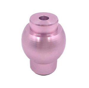 Perilla esférica de aluminio anodizado rosa de alta precisión de 3/4/5 ejes, piezas de mecanizado CNC para manija de control OEM - Product Image 3