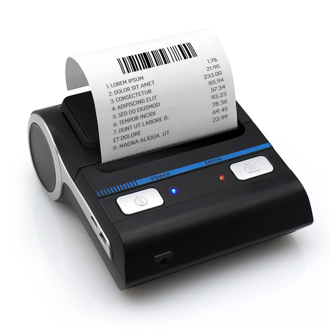 80MM Mobile Pocket Portable Wireless Mini No Ink Printer Thermal Label Bill Receipt Printer Sticker Machine Impresora Portatil