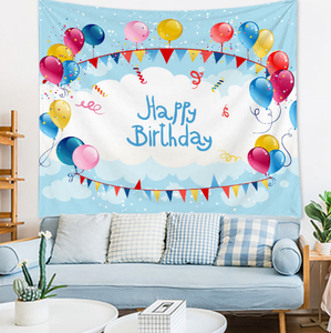 Tissu d'arrière-plan rectangulaire/anniversaire nouveau style ins photo net <span class=keywords><strong>tapisserie</strong></span> rouge dessin animé pour enfants décoration de chambre de bébé clown suspendu - Product Image 5