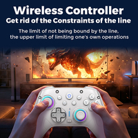 Gamegaga 813 Wireless Game Controller BT Gamepad untuk Switch2 PC Android IOS Gaming Controller Dengan Fungsi Getaran Turbo