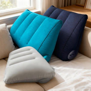 Almohada Lumbar Triangular Inflable Xfz para Viajes, Cojín de Soporte para Silla de Oficina, Respaldo con Diseño de Inflado por Presión - Product Image 1