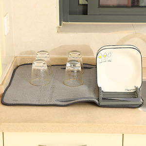 Sink <b>Drain</b> Mat Large Size Heat Resistant Non Slip Waterproof Kitchen Dish Drying <b>Rack</b> Pad - Product Image 3