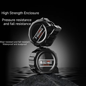 Biểu Tượng Tùy Chỉnh 5M 7.5M Phong Cách Mới Màu Đen Nhỏ Sắt Trụ Cột Thép Không Gỉ Băng Các Biện Đo ABS Nhựa Metric Imperial Đo - Product Image 2