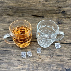 Dimple Steinビールマグ500ml 650mlビールグラスハンドル付きビールマグ食器洗い機冷凍庫 - Product Image 6