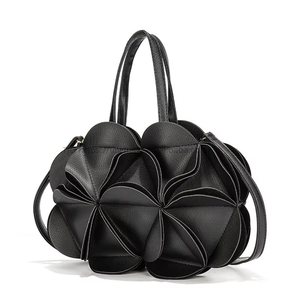Sac à bandoulière à fermeture éclair en forme de fleur, sac à main plissé mignon, style coréen-japonais pour femmes, Tanjing - Product Image 4