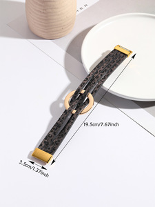 New Arrival Boho Jewelry Cheap <b>Leather</b> <b>Bracelets</b> for Women Ladies Gold Circle Charm Magnet <b>Leather</b> Cuff <b>Bracelet</b> - Product Image 6