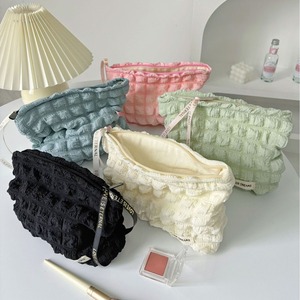 Nuovo Modello di Borsa per il Trucco con Design a Fiocco, Chiusura a Cerniera - Custodia Portatile per Set da Doccia da Viaggio - Grande Capacità Personalizzabile - Product Image 2