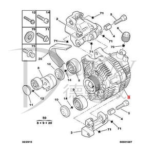 Alternador de motor OE 5702C5, 5702C6, 5705AL, 5705EW, 439492, 439477, 89212310, 9212310, 89213167, <span class=keywords><strong>Peugeot</strong></span> <span class=keywords><strong>206</strong></span>, marca original SD - Product Image 4