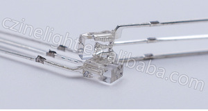 Faible puissance faible courant DIP carré transparent rouge 2x3x4 longues plomb diode menée avec de haute qualité - Product Image 6