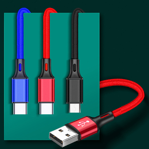 Cavi per telefoni cellulari più economici cavo di ricarica Micro Usb <span class=keywords><strong>3</strong></span> In 1 cavo dati di ricarica universale intrecciato di tipo <span class=keywords><strong>C</strong></span> <span class=keywords><strong>3</strong></span> in 1 per smartphone - Product Image 1