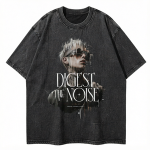 T-shirt Streetwear Vintage Personnalisé en Coton Lourd 100% avec Impression DTG, Effet Délavé à l'Acide, Coupe Droite, Vente en Gros, Printemps-Été - Product Image 1