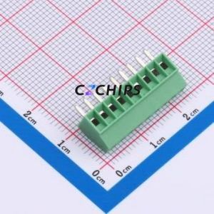 1725724 <b>Screw</b> Terminal <b>Block</b> Through hole Component (THT),P=2.54mm Connector 2.54mm Green 9P 1 - Product Image 1