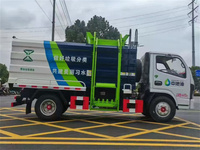 Petit camion à ordures ménagères 100% électrique de 5 mètres cubes avec réservoir hermétique à levage latéral, prix fabricant camion à ordures ménagères 4x2