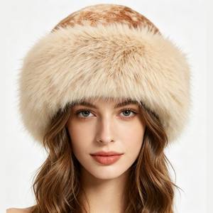 Gorro de Pescador de Piel Sintética para Invierno, Cálido y Esponjoso, para Mujeres y Adolescentes - Product Image 2