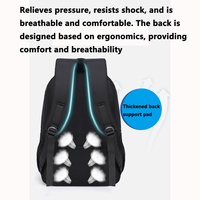 Sac à dos d'ordinateur portable pour homme, personnalisé avec logo, pour l'école, le collège, les voyages d'affaires, en polyester avec fermeture éclair