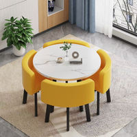 Table et chaises de négociation simples, combinaison pour magasin, café, réception, salon de détente, petite table ronde
