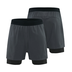 Pantaloncini da Allenamento in Spandex e Poliestere per <span class=keywords><strong>Uomo</strong></span>, Shorts da Palestra <span class=keywords><strong>con</strong></span> <span class=keywords><strong>Tasche</strong></span> in Mesh - Product Image 3